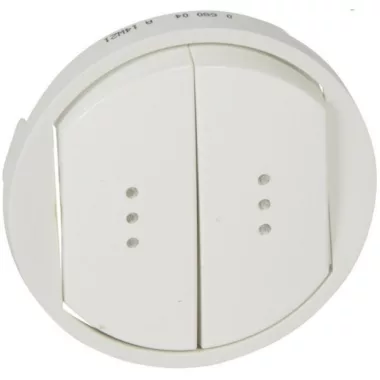 LEGRAND 068004 Céliane kettős billentyű, fényjelzős, fehér