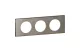 LEGRAND 069103 Céliane frame 3, stainless steel