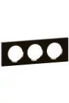 LEGRAND 069303 Céliane frame 3, black glass
