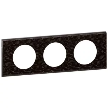 LEGRAND 069453 Céliane 3-as keret, Pixel bőr