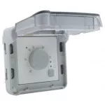 LEGRAND 069508 Plexo 55 elektronikus termosztát, szürke/fehér