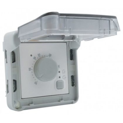 LEGRAND 069508 Plexo 55 electronic thermostat, grey/white