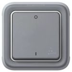 LEGRAND 069530 Plexo 55 kétpólusú kapcsoló, szürke
