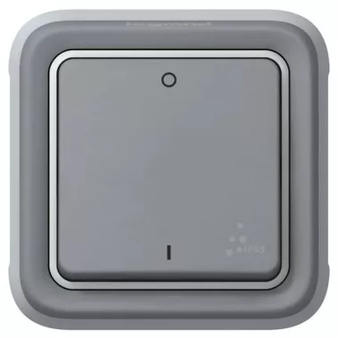 LEGRAND 069530 Plexo 55 kétpólusú kapcsoló, szürke