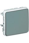 LEGRAND 069540 Plexo 55 single pole press N / O, 10A, gray