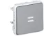 LEGRAND 069542 Plexo 55 single pole press N / O, with indicator light, 10A, gray
