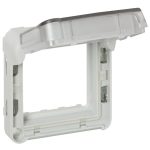   LEGRAND 069580 Plexo 55 keret csapófedéllel, füstszínű, 2 modulos, Program Mosaichoz