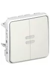LEGRAND 069613 Plexo 55 váltókapcsoló jelzőfénnyel, fehér