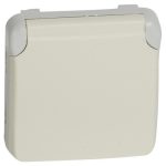   LEGRAND 069639 Plexo 55 2P+F dugalj csatlakozóaljzat csapófedéllel, csavaros, fehér