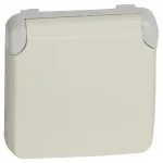   LEGRAND 069640 Plexo 55 2P+F dugalj csatlakozóaljzat csapófedéllel, rugós, fehér