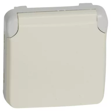 LEGRAND 069640 Plexo 55 2P+F dugalj csatlakozóaljzat csapófedéllel, rugós, fehér
