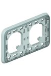 LEGRAND 069683 Plexo 55 süllyesztett keret 2-es vízszintes, szürke
