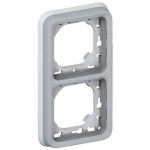   LEGRAND 069685 Plexo 55 süllyesztett keret 2-es függőleges, szürke