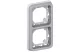 LEGRAND 069685 Plexo 55 süllyesztett keret 2-es függőleges, szürke