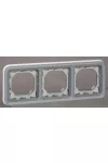 LEGRAND 069687 Plexo 55 süllyesztett keret 3-as vízszintes, szürke