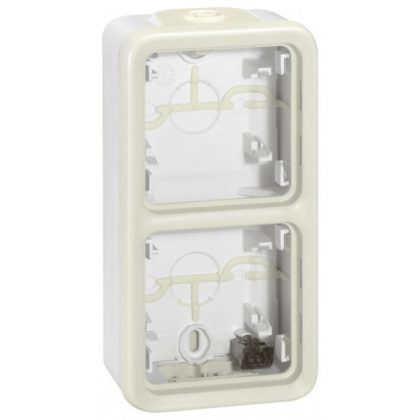   LEGRAND 069691 Plexo 55 wall-mounted box 2 vertical, diaphragm, white