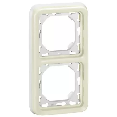 LEGRAND 069696 Plexo 55 süllyesztett keret 2-es függőleges, fehér