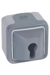 LEGRAND 069706 Plexo 55 falonkívüli kulcsos kapcsoló 3 állású, komplett, szürke