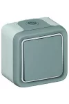 LEGRAND 069711 Plexo 55 falonkívüli váltókapcsoló, komplett, szürke