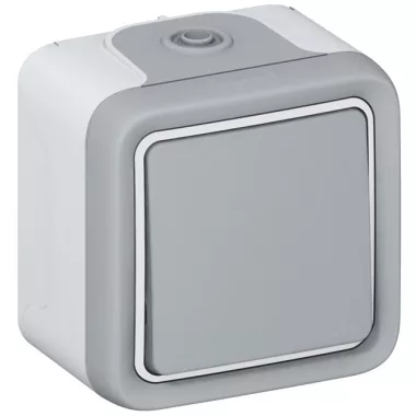 LEGRAND 069716 Plexo 55 falonkívüli keresztkapcsoló, komplett, szürke