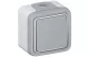 LEGRAND 069716 Plexo 55 wall-mounted cross switch, complete, gray LEGRAND 069716 Plexo 55 wall-mounted cross switch, complete, gray