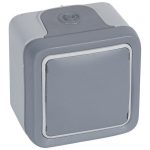   LEGRAND 069745 Plexo 55 falonkívüli kábelkivezető, komplett, szürke