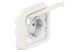LEGRAND 069869 Plexo 55 süllyesztett 2P+F dugalj csatlakozóaljzat csapófedéllel, csavaros, komplett, fehér