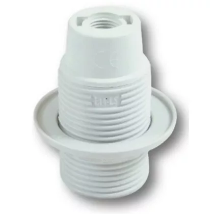 GAO 0717H csillárfoglalat gyűrűvel, E14, 40W, fehér, 230V GAO 0717H csillárfoglalat gyűrűvel, E14, 40W, fehér, 230V