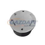   KANLUX "Roger" taposólámpa, 1W, szürke, IP66, hideg fehér, 12Led, 100x76mm