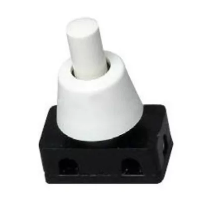   GAO 0730H Beépíthető nyomókapcsoló, 250V, 2A, fehér, IP20, 2db/csomag