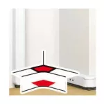   LEGRAND 075710 Adjustable internal elbow: 80-100° antimicrobial for cable duct 80x50 mm