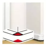   LEGRAND 075715 Adjustable external elbow: 85-120° antimicrobial for 80x50 mm duct