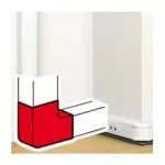   LEGRAND 075720 Elbow element: 90°antimicrobial for 80x50 mm channel