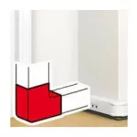   LEGRAND 075722 Elbow element: 90° antimicrobial for 130x50 mm channel