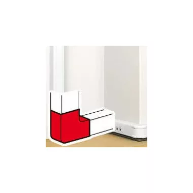 LEGRAND 075722 Kanyarelem: 90° antimikrobiális 130x50 mm csatornához