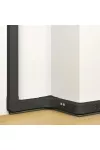 LEGRAND 075750 DLP-S kábelcsatorna 80×50 mm, hajlékony fedéllel, bepattintható 45-ös szerelvényhez, fekete