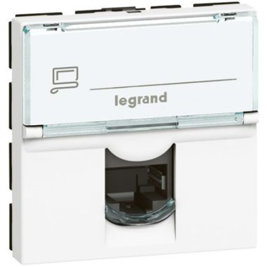 LEGRAND 076574 LCS2 Cat.6 A UTP 2 modulos Program Mosaic aljzat, fehér