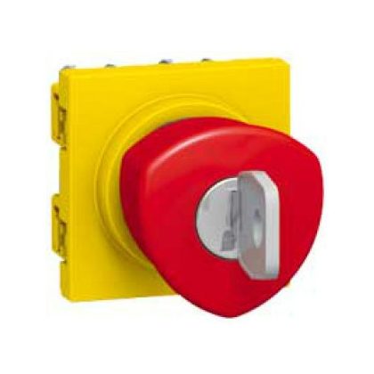   LEGRAND 076601 Program Mosaic vészleállító nyomó, 2m, 10A, kulcsos