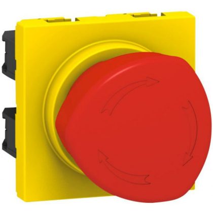   LEGRAND 076602 Program Mosaic emergency stop button, 2m, 1/4 turn release
