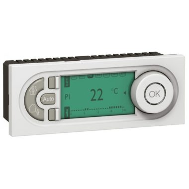 LEGRAND 076721 Program Mosaic programmable thermostat, 4m, white