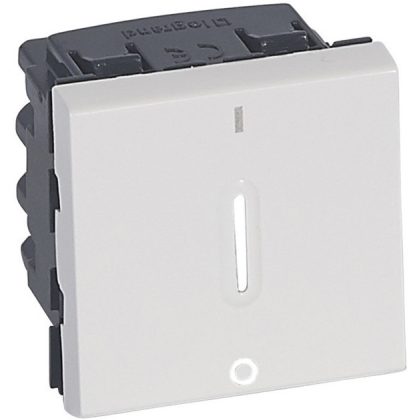   LEGRAND 077052 Program Mosaic kétpólusú kapcsoló fényjelzéssel, 2m, fehér