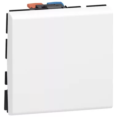 LEGRAND 077063 Program Mosaic kétpólusú váltókapcsoló 20A, 2 modulos, fehér
