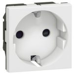   LEGRAND 077211 Program Mosaic 2P + F socket with child protection, spring-loaded, 2m, white