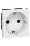 LEGRAND 077212 Program Mosaic 2P+F dugalj csatlakozóaljzat gyermekvédelemmel, jelzőfénnyel, rugós, 2m, fehér