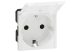 LEGRAND 077219 Program Mosaic 2P+F dugalj csatlakozóaljzat gyermekvédelemmel, csapófedéllel, rugós, 2m, fehér - 1