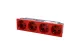 LEGRAND 077283 Program Mosaic 4x2P + F socket locked, railed, spring-loaded, red