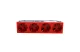 LEGRAND 077283 Program Mosaic 4x2P + F socket locked, railed, spring-loaded, red