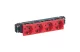 LEGRAND 077424 Program Mosaic 4x2P+F DLP socket locked, rails, spring, red LEGRAND 077424 Program Mosaic 4x2P+F DLP socket locked, rails, spring, red