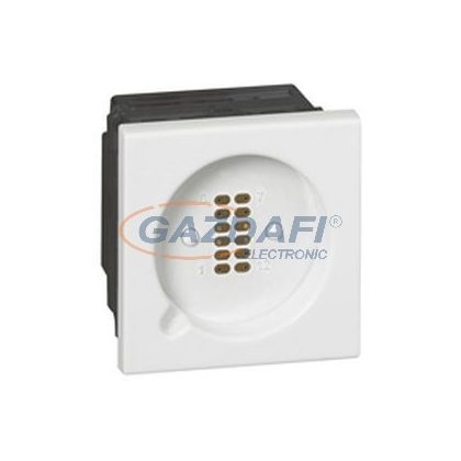   LEGRAND 078245 Mágneses csatlakozóaljzat nővérhívóhoz (hívás, világítás, redőnyvezérlés), 2 modul, antimikrobiális, fehér burkolattal