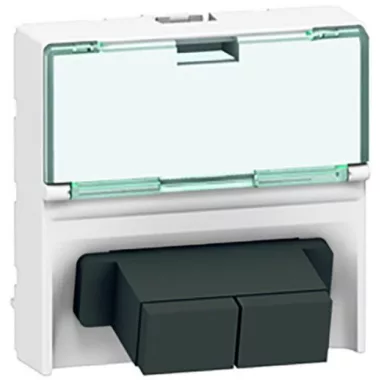 LEGRAND 078617 Program Mosaic 2xSC socket, push-pull, 2m, white